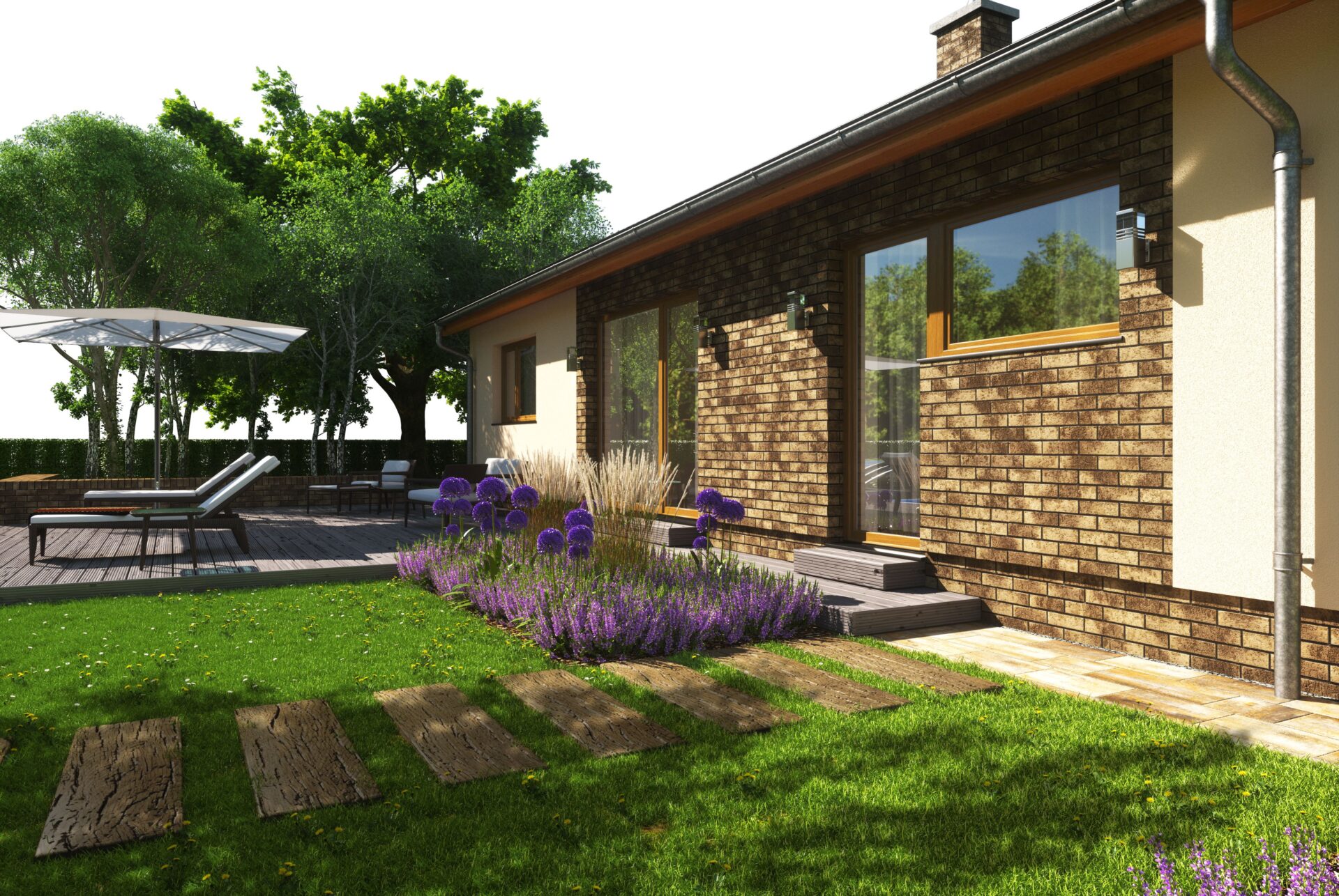 Moderní rodinný dům se zahradou a terasou – developerské projekty Středočeský kraj Konhefr.cz