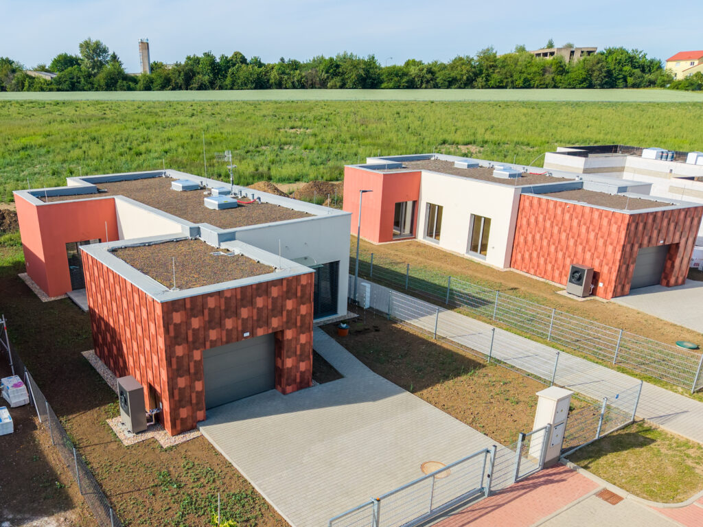 Rodinné domy v projektu Domy Bílý vrch v Praze Horních Počernicích